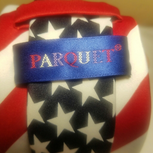 Mens American Flag Tie - Picture 3 of 3